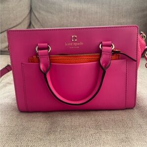 Kate Spade Vibrant Pink and Orange Satchel